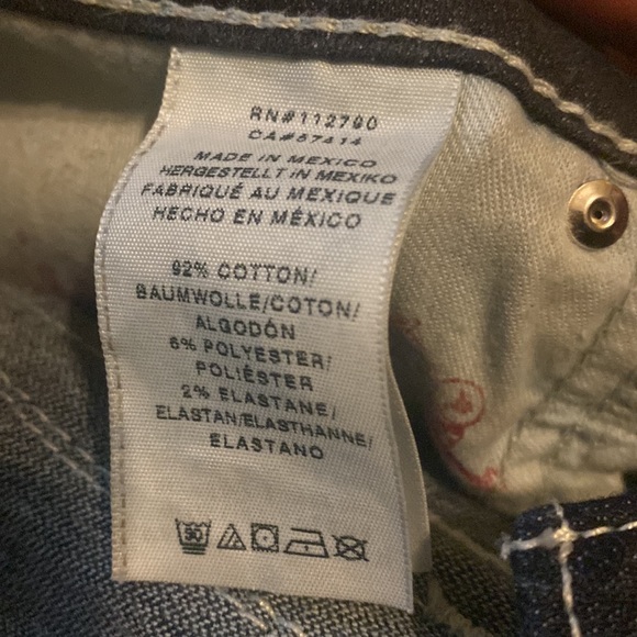 True Religion Womens Slim Straight Blue Jeans - Picture 6 of 7